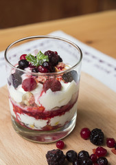 Greek yogurt with cereal