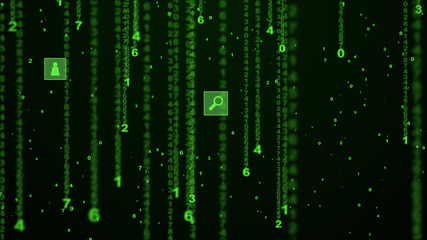 digital numbers background