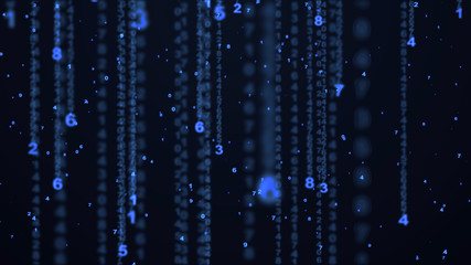 digital numbers background