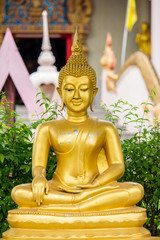 Obraz premium The Buddha Head in Thailand temple