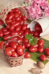 Pear cherry tomatoes is organic healthy food.