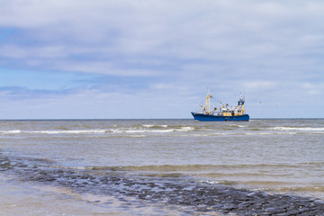 Obraz premium Fishing Boat On The North Sea