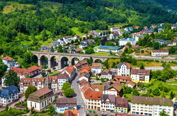 View of Hornberg village in Schwarzwald mountains - Germany