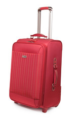 red new suitcase