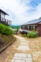 Nakasendo Stone Path Traditional Houses Magome