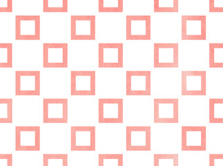 Watercolor square pattern.