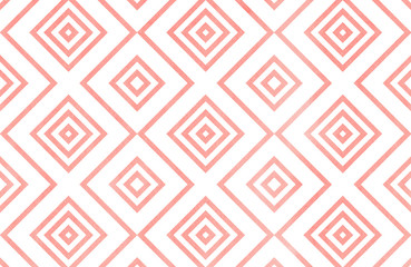 Watercolor geometrical pattern.