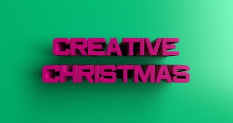Creative Christmas Gift Ideas - 3D rendered colorful headline illustration.  Can be used for an online banner ad or a print postcard.