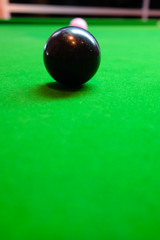 snooker ball on the table