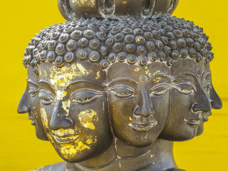 Many face statue in Bangkok