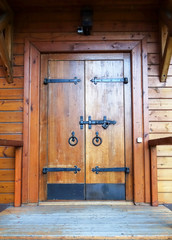 Wooden old door