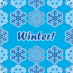 Seamless background with snowflakes. Print. Repeating background. Cloth design, wallpaper.