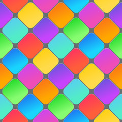 Abstract 3d geometric background. Colorful seamless texture with shadow. Simple clean background texture. 3D Vector interior wall panel pattern. Vector illustration.