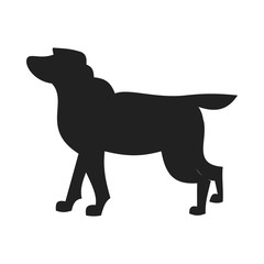 Labrador retriever black silhouette
