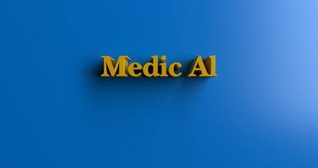 Medic Al - 3D rendered colorful headline illustration.  Can be used for an online banner ad or a print postcard.