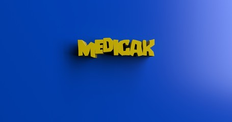 Medicak - 3D rendered colorful headline illustration.  Can be used for an online banner ad or a print postcard.