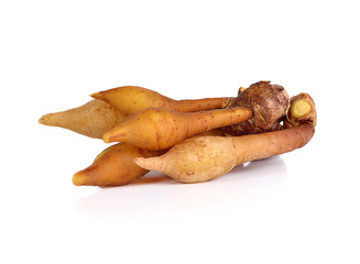 Fingerroot, Kaempfer, Boesenbergia on white