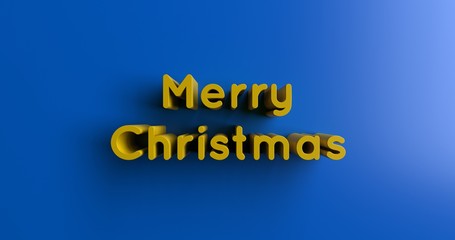 Merry Christmas Cards - 3D rendered colorful headline illustration.  Can be used for an online banner ad or a print postcard.
