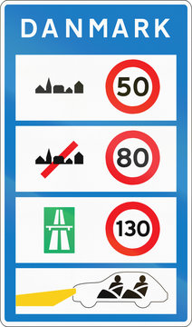Overview of speed limits safety requirements in Denmark