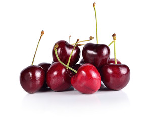  cherry berry isolated on white background cutout