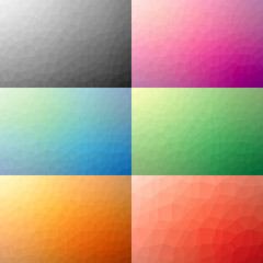 Set of Abstract Colorful Geometric Backgrounds | EPS10 Vector Design