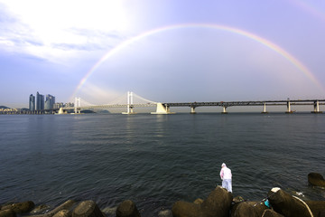 Rainbow landmark of Busan