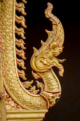 King of Nagas in front of the temple in Thailand