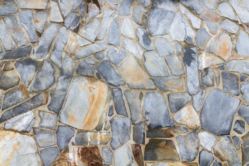 Wand aus Steinen gemauert