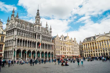 Foto op Plexiglas Brussel Grote Markt in Brussel, België