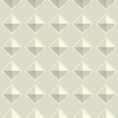 Texture diamond plate seamless. Metal or plastic material. Corrugated steel rhombic and lentil form sheets. Vector illustration