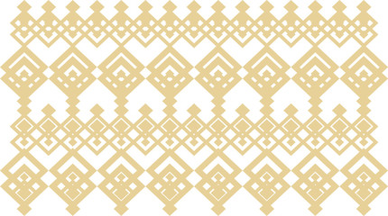 Elegant decorative border made up of square golden and white 13