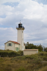 Fototapeta na wymiar saintes maries de la mer lighthouse, Camargue, France