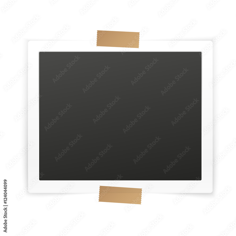 Poster vector paper frame isolated on white background