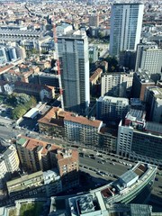 I grattacieli di Milano dall'alto