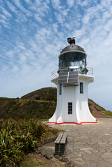 Fototapeta na wymiar Cape Reinga lighthouse at the tip of the North Island in New Zea