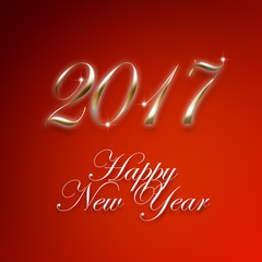 Happy New Year background with decorative text design