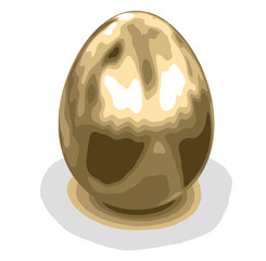 Golden Egg  Image with clipping path