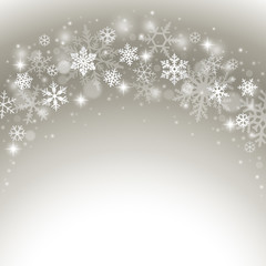 Fototapeta na wymiar Abstract winter background with snowflakes
