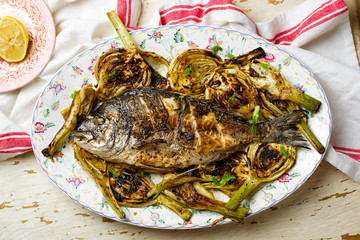 Grilled Fish with Fennel