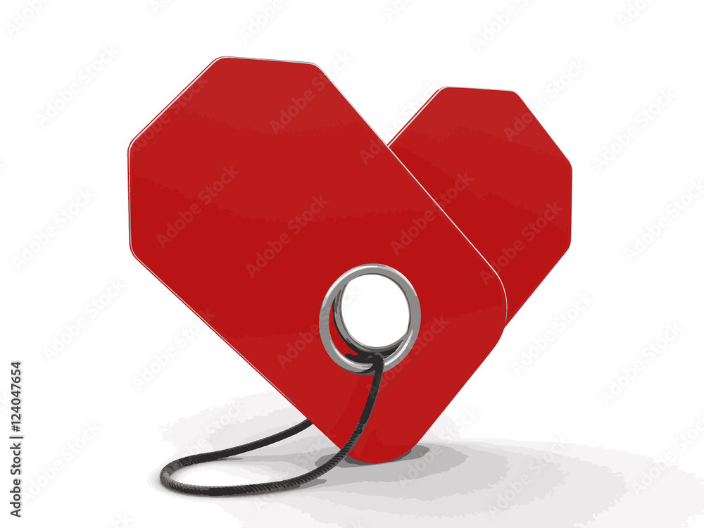 Poster empty label. image with clipping path