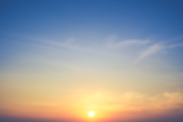 Naklejka na ściany i meble Blur image of beautiful morning sun light background.(Processed in vintage colour tone)