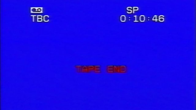 Screen Camera Recorder Footage - Tape End on blue background