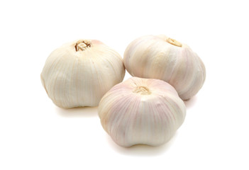 Garlic isolated on white background