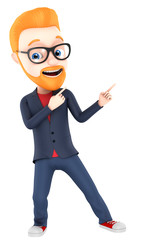 3d rendering. Illustrations for advertisements. The man with the