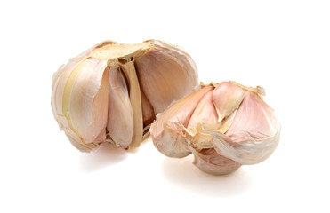 Garlic isolated on white background