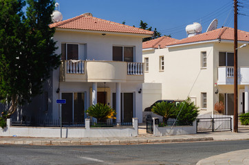 Fototapeta na wymiar Beautiful modern villa in Cyprus