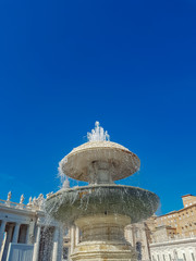 Fountain of St. Peter's Square in Vatican