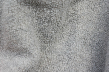 Fototapeta premium Gray fluffy background of soft wool