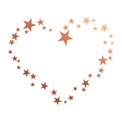 Herz aus Sternchen 