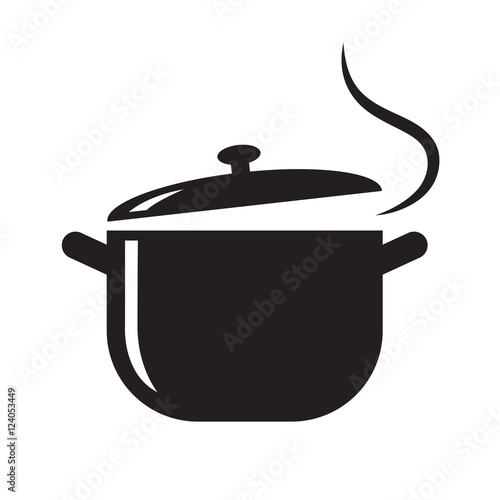 "black pot icon, vector" Stock image and royalty-free vector files on